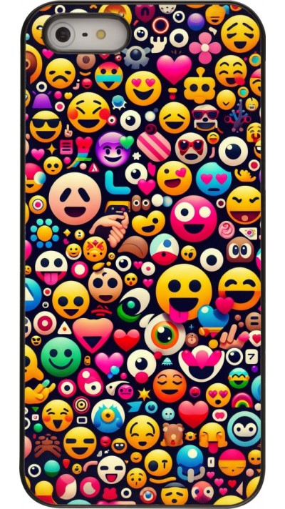 Coque iPhone 5/5s / SE (2016) - Emoji Mix Color