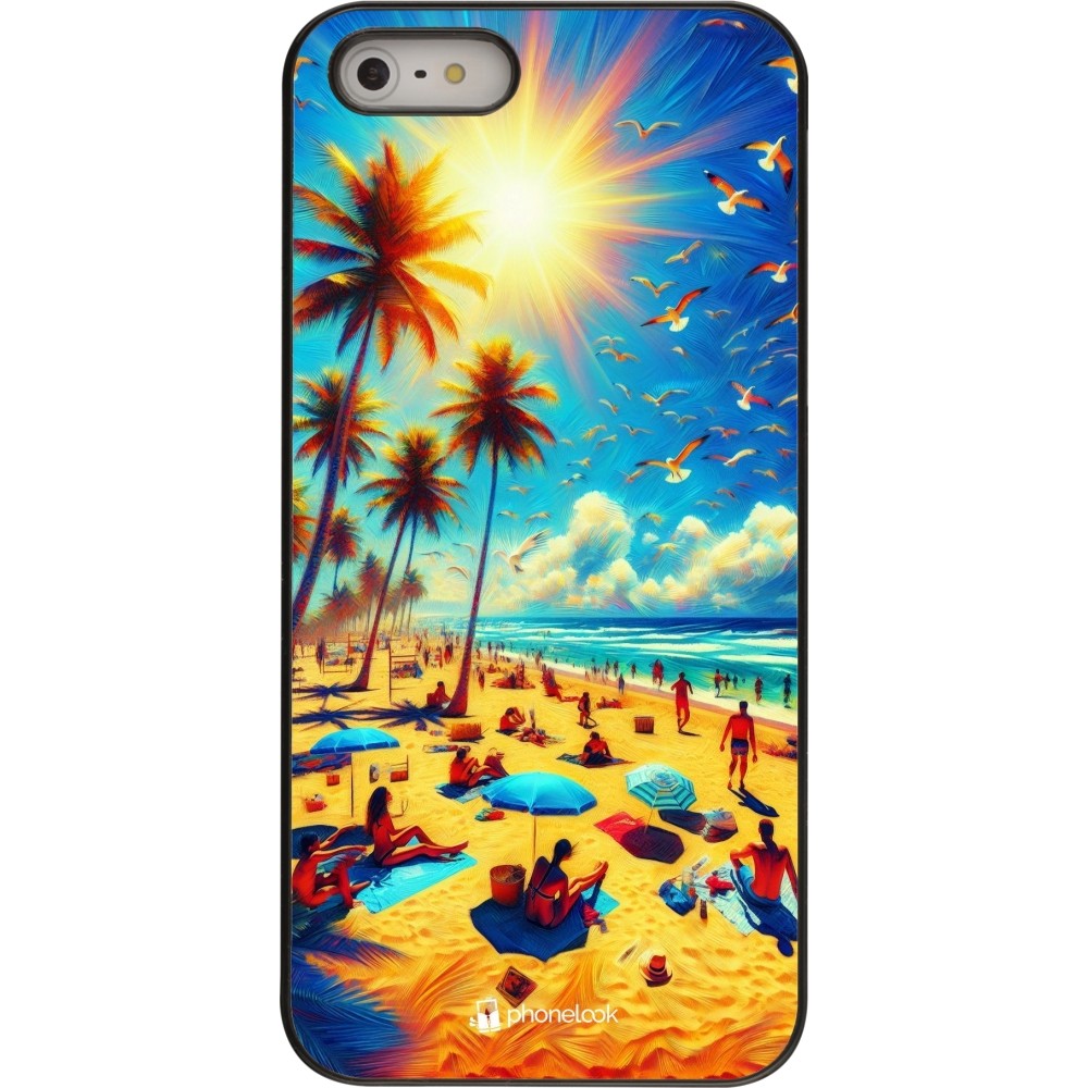 Coque iPhone 5/5s / SE (2016) - Été Paradis Paint