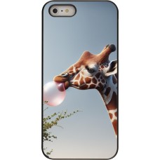 Coque iPhone 5/5s / SE (2016) - Girafe à bulle