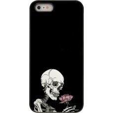 Coque iPhone 5/5s / SE (2016) - Halloween 2023 rose and skeleton