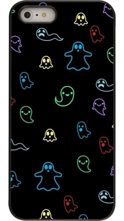 Coque iPhone 5/5s / SE (2016) - Halloween 2024 colorful ghosts