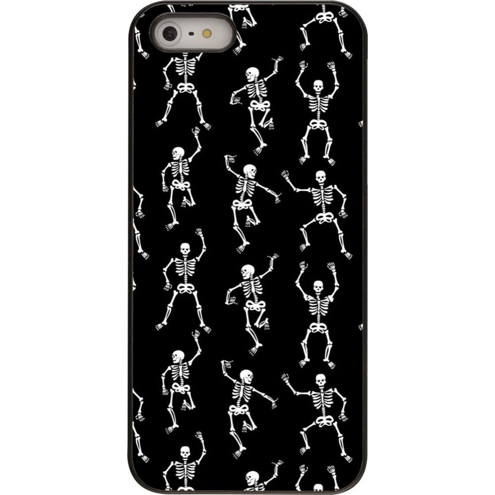 Coque iPhone 5/5s / SE (2016) - Halloween 2024 dancing skeleton