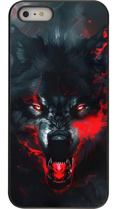 Coque iPhone 5/5s / SE (2016) - Halloween 2024 mad werewolf