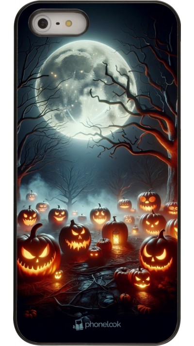 Coque iPhone 5/5s / SE (2016) - Halloween 2024 Many Pumpkins