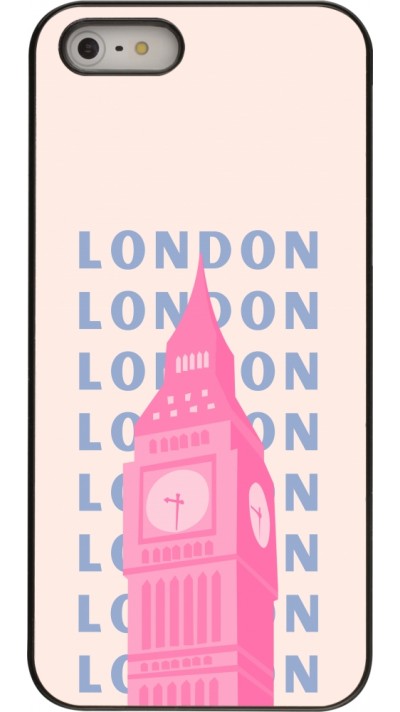 Coque iPhone 5/5s / SE (2016) - London Pink Print