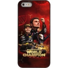 Coque iPhone 5/5s / SE (2016) - Max Verstappen Champion 2023