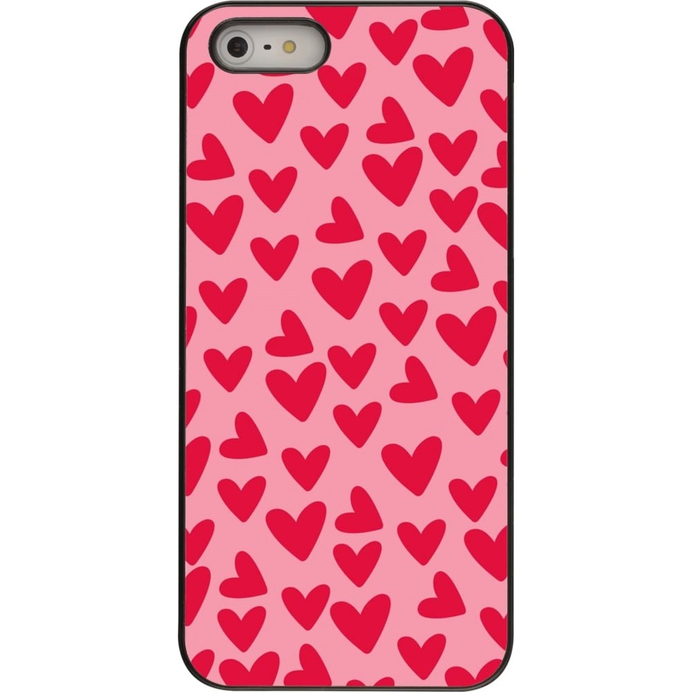 Coque iPhone 5/5s / SE (2016) - Mom 2024 petits coeurs