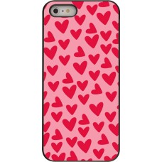 Coque iPhone 5/5s / SE (2016) - Mom 2024 petits coeurs