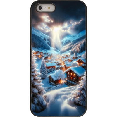 Coque iPhone 5/5s / SE (2016) - Mont Neige Lumière