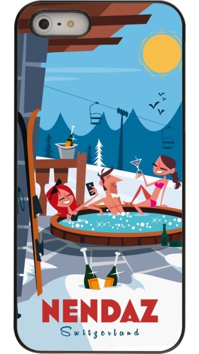 Coque iPhone 5/5s / SE (2016) - Nendaz Mountain Jacuzzi