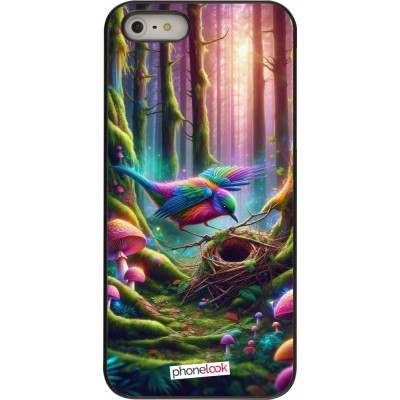 Coque iPhone 5/5s / SE (2016) - Oiseau Nid Forêt