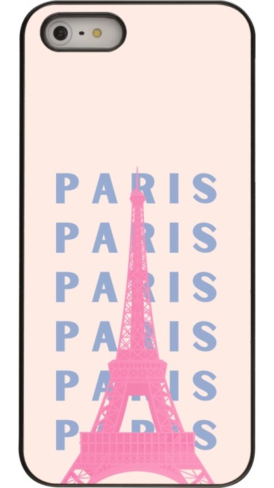 Coque iPhone 5/5s / SE (2016) - Paris Pink Print