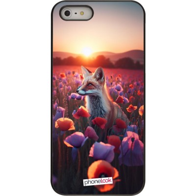 Coque iPhone 5/5s / SE (2016) - Renard pourpre au crépuscule