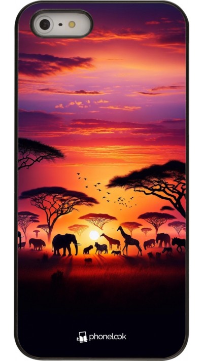 Coque iPhone 5/5s / SE (2016) - Safari sunset wildlife