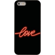 Coque iPhone 5/5s / SE (2016) - Valentine 2023 neon love