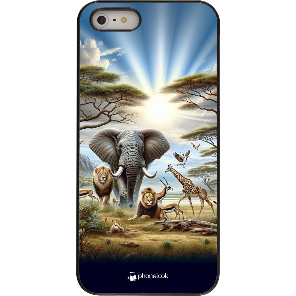 Coque iPhone 5/5s / SE (2016) - Vie sauvage africaine