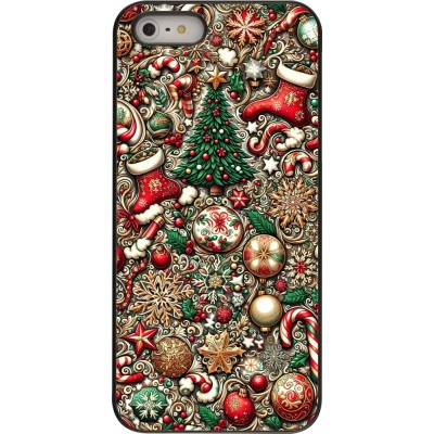 Coque iPhone 5/5s / SE (2016) - Noël 2023 micro pattern