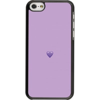 Coque iPhone 5c - Valentine 2023 purpule single heart