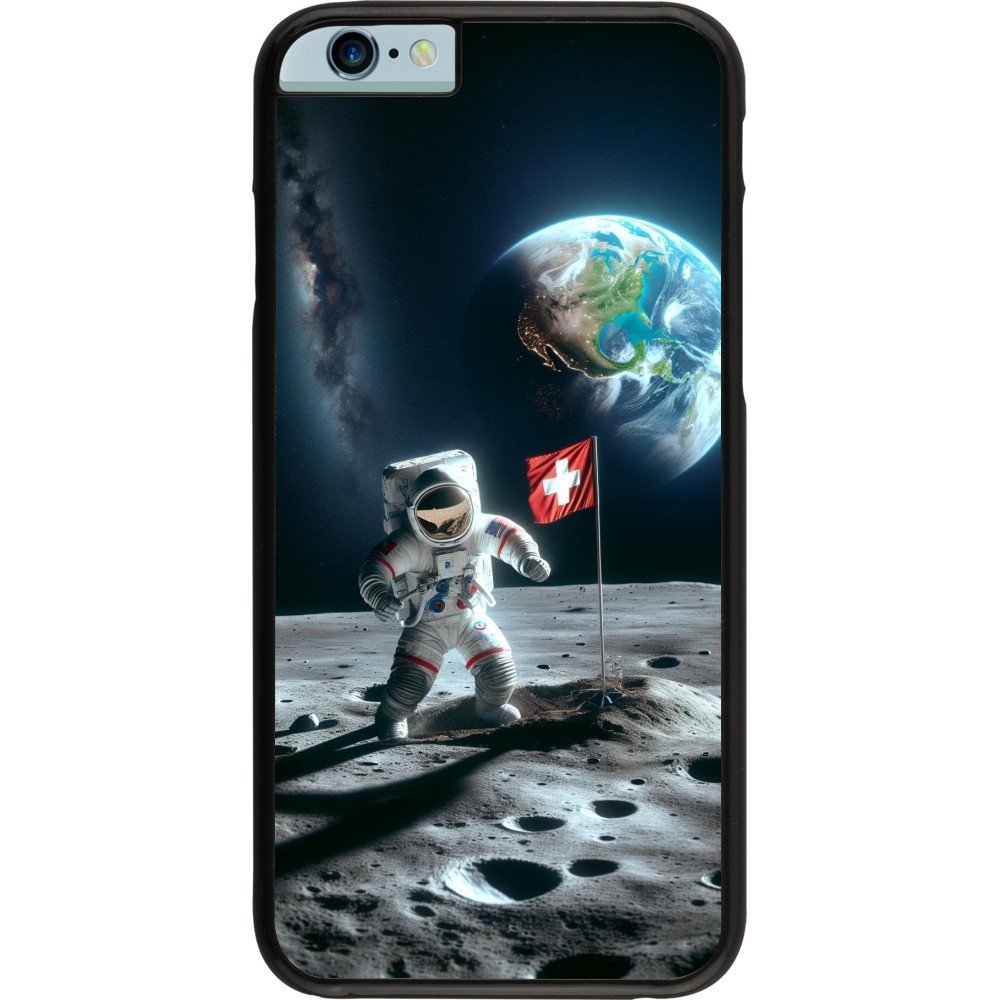 Coque iPhone 6/6s - Astro Suisse sur lune