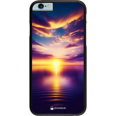 Coque iPhone 6/6s - Coucher soleil jaune violet