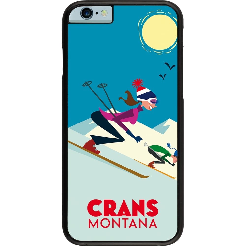 iPhone 6/6s Case Hülle - Crans-Montana Ski Downhill