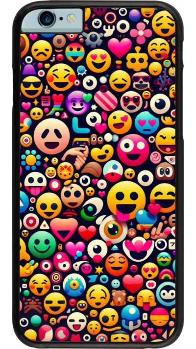 Coque iPhone 6/6s - Emoji Mix Color