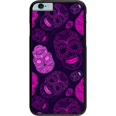 Coque iPhone 6/6s - Halloween 2023 pink skulls