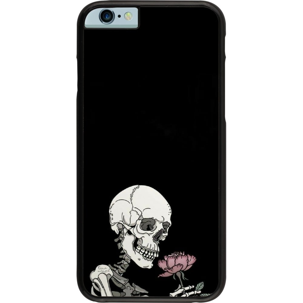 Coque iPhone 6/6s - Halloween 2023 rose and skeleton