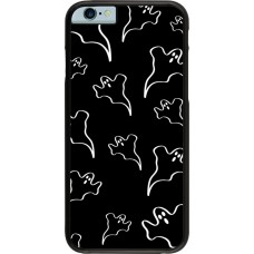 Coque iPhone 6/6s - Halloween 2024 black and white ghosts