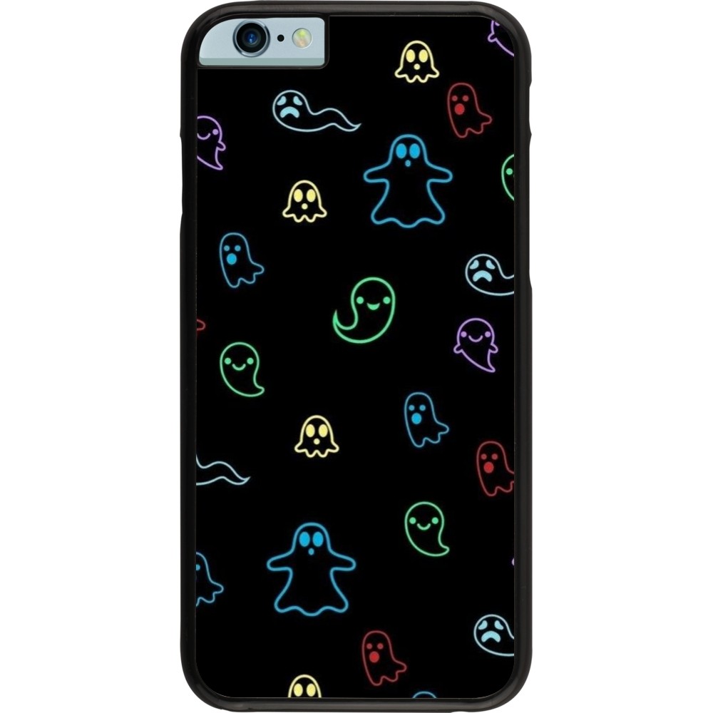 Coque iPhone 6/6s - Halloween 2024 colorful ghosts