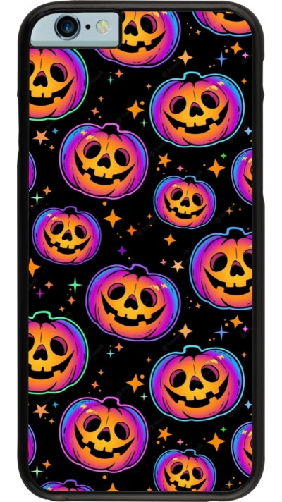 Coque iPhone 6/6s - Halloween 2024 rainbow pumpkins