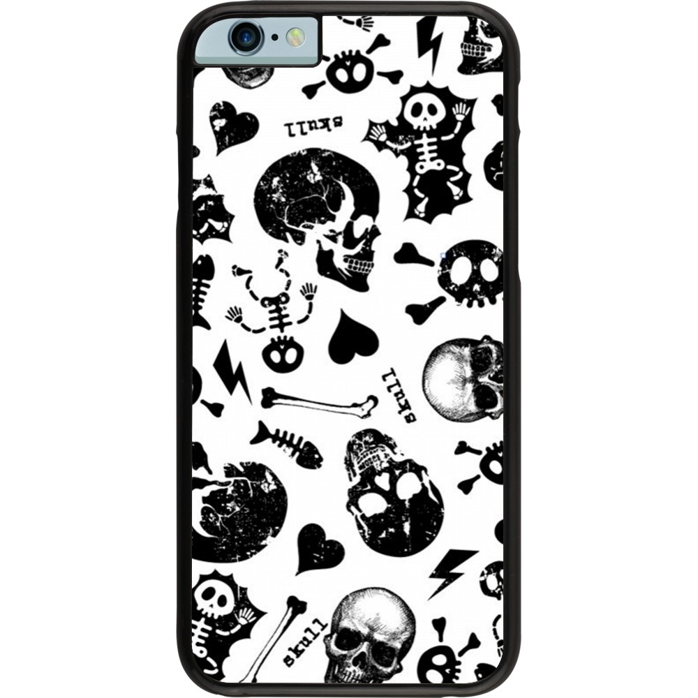 Coque iPhone 6/6s - Halloween 2024 skeleton mix