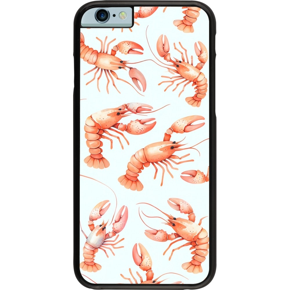 Coque iPhone 6/6s - Pattern de homards pastels