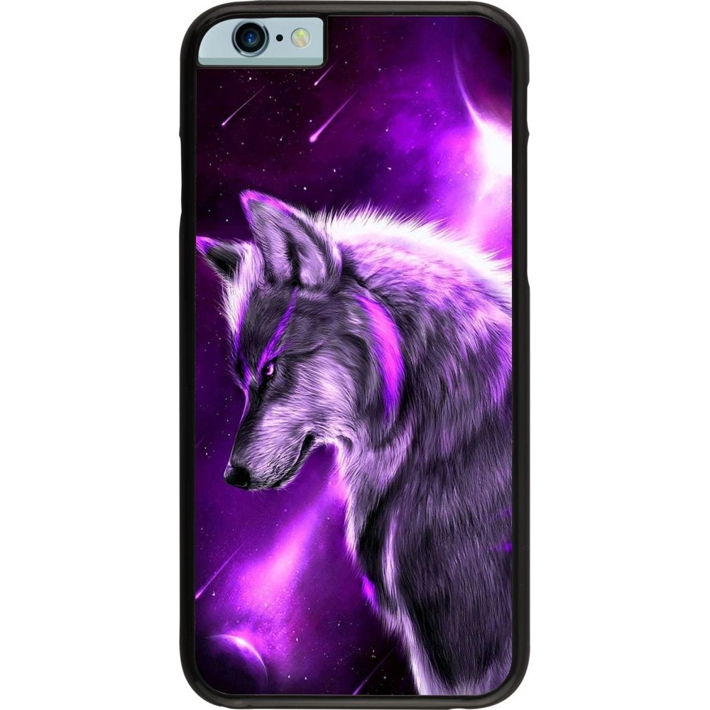 Coque iPhone 6/6s - Purple Sky Wolf