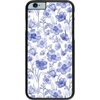 Coque iPhone 6/6s - Spring 23 watercolor blue flowers