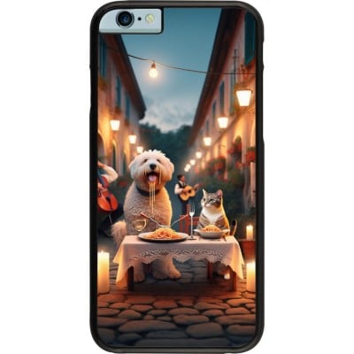 Coque iPhone 6/6s - Valentine 2024 Dog & Cat Candlelight