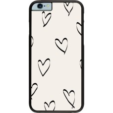 Coque iPhone 6/6s - Valentine 2023 minimalist hearts