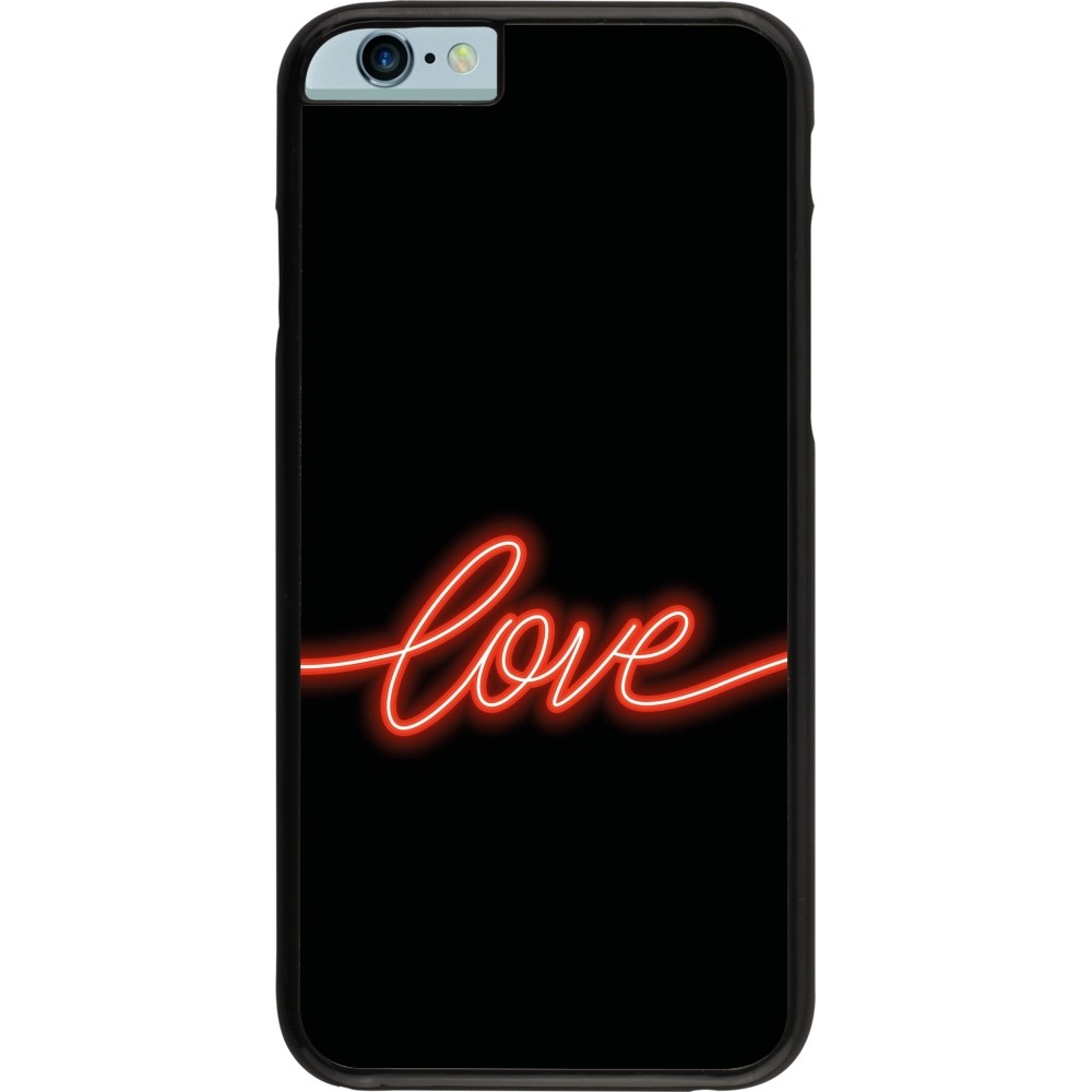 Coque iPhone 6/6s - Valentine 2023 neon love