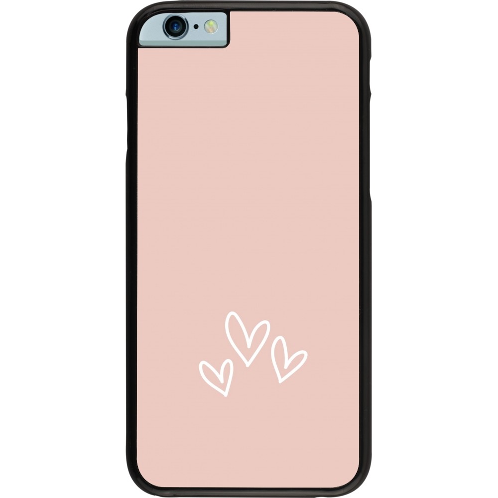 Coque iPhone 6/6s - Valentine 2023 three minimalist hearts