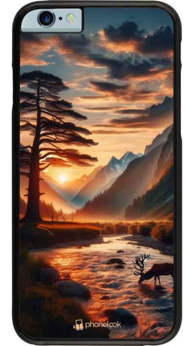 Coque iPhone 6/6s - Valley Sunset Deer Tree