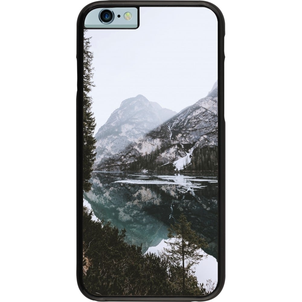 Coque iPhone 6/6s - Winter 22 snowy mountain and lake