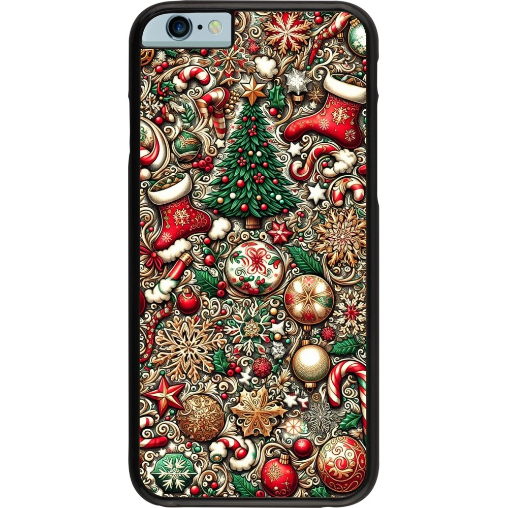 iPhone 6/6s Case Hülle - Weihnachten 2023 Mikromuster