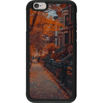 Coque iPhone 6/6s - Silicone rigide noir Autumn 2024 city