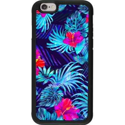 Coque iPhone 6/6s - Silicone rigide noir Blue Forest