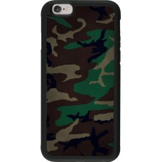 Hülle iPhone 6/6s - Silikon schwarz Camouflage 3