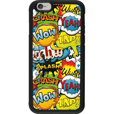 Coque iPhone 6/6s - Silicone rigide noir Cartoons slogans