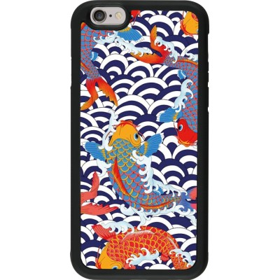 Coque iPhone 6/6s - Silicone rigide noir Easter 2023 japanese fish