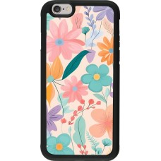 Coque iPhone 6/6s - Silicone rigide noir Easter 2024 spring flowers