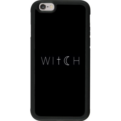 Coque iPhone 6/6s - Silicone rigide noir Halloween 22 witch word