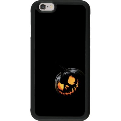 Coque iPhone 6/6s - Silicone rigide noir Halloween 2023 discreet pumpkin